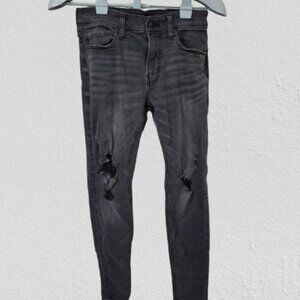 Distressed Black Skinny Jeans by Hollister